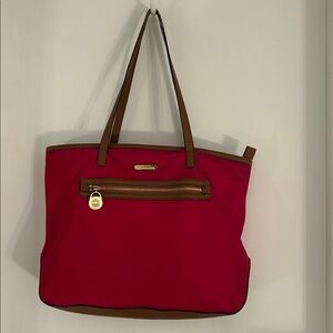 MICHAEL KORS REHAB Red Tote Bag